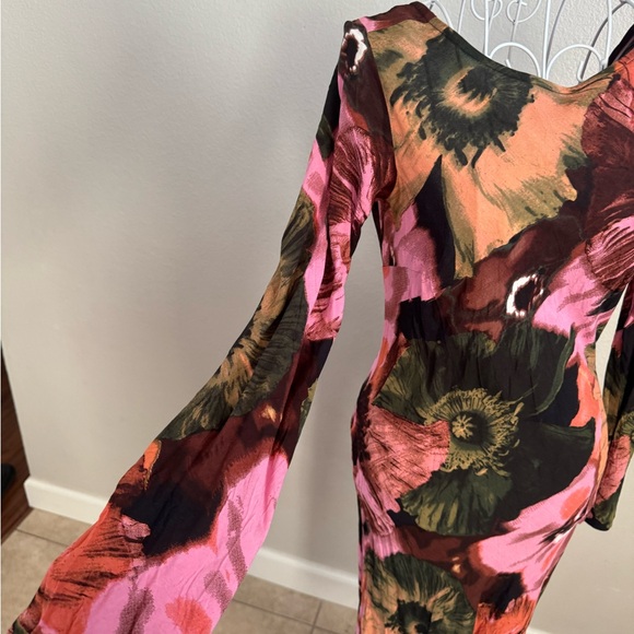 Floral Long Sleeve Maxi Dress - Picture 4 of 5